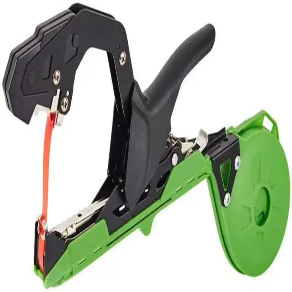 Durable Manganese Steel Blade Plant Tying Machine Fast Easy Garden Taping Tool Green Spare Tapes Included Plant Tying Tool