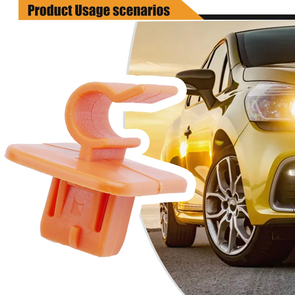 

1* Front Hood Bonnet Rod Stay Clips Bracket For Skoda For Octavia MK2 2004-2013 For MK2 MODELS Plastic Orange Clamp Accessories