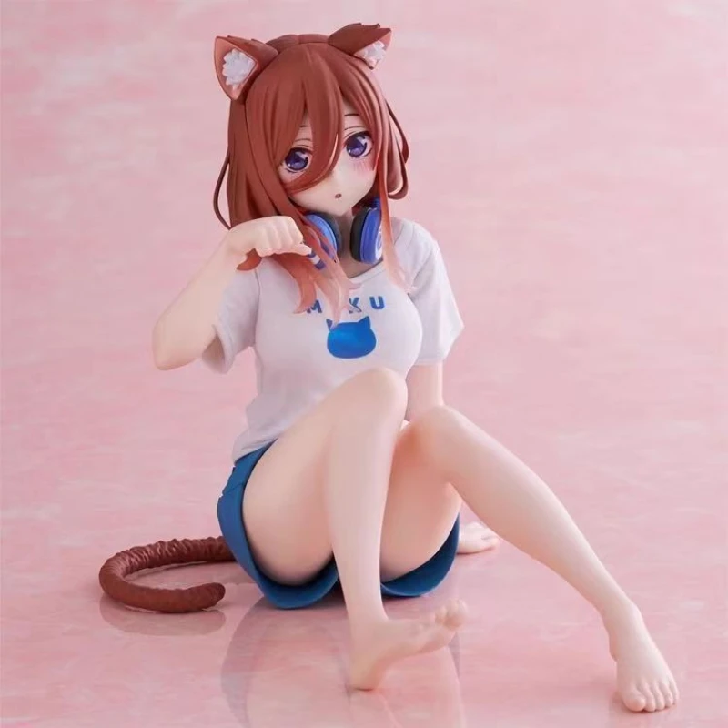 

The Quintessential Quintuplets Bride PVC Anime Figure Model Cat Homewear Gift