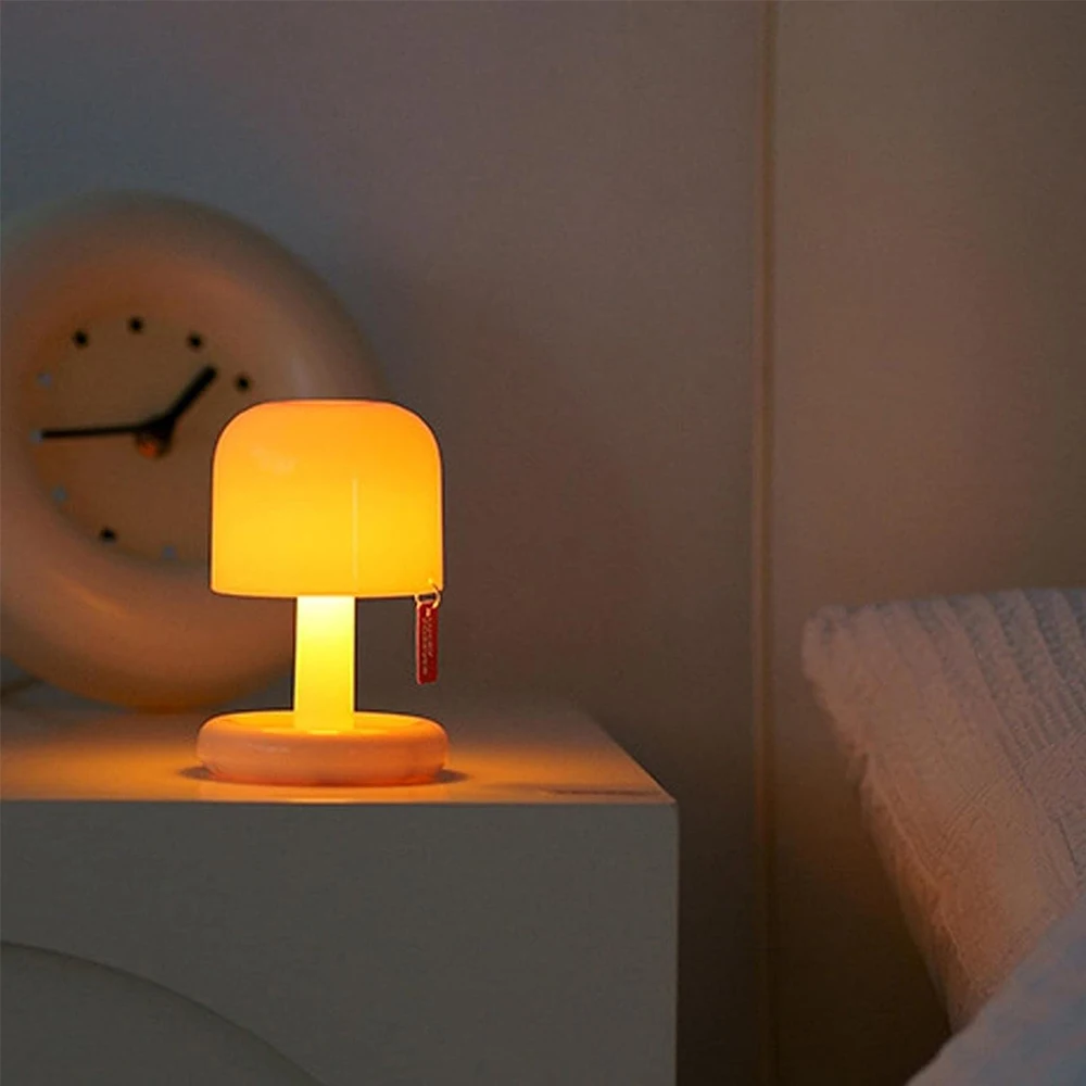 

kids Rechargeable Night Light with Vibration Switch Small Table Lamp for Nursing Sunset Miniature Decorative Bedside Night Lamps