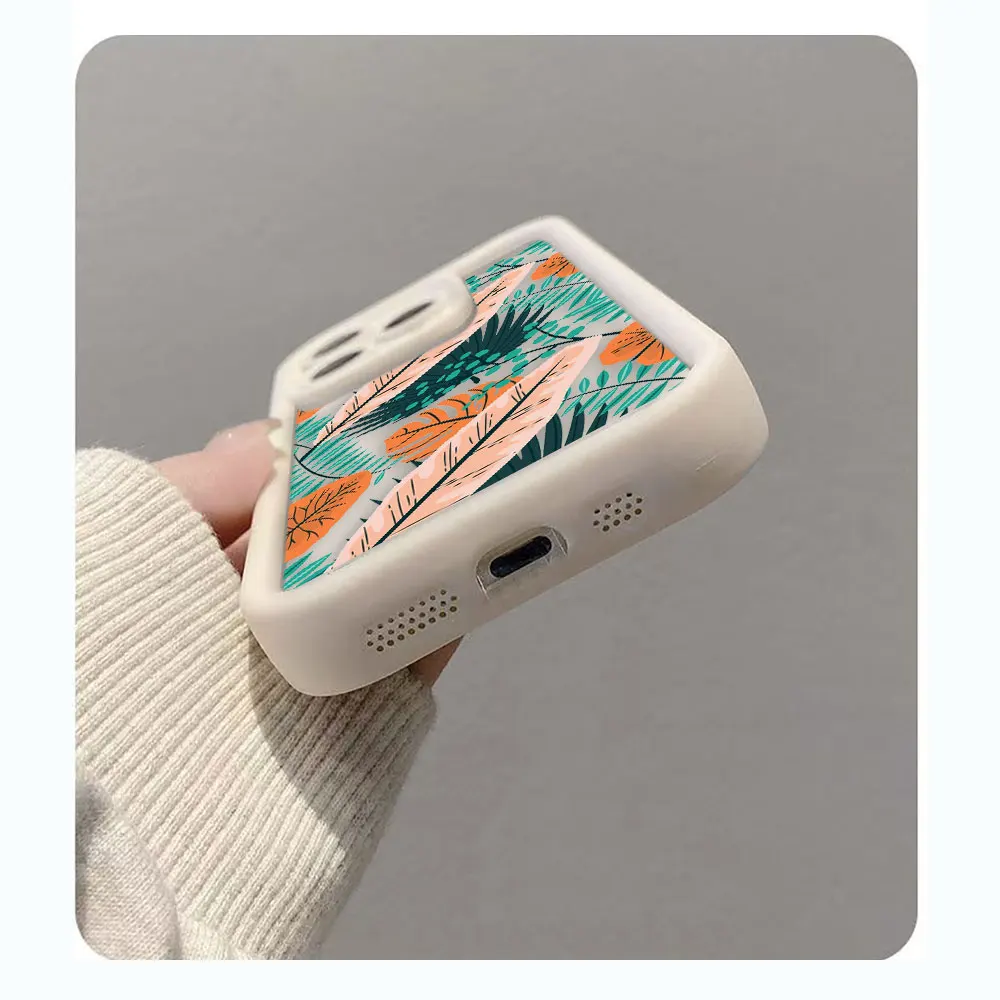 Coque de téléphone avec fleurs et feuilles de végétation tropicale, coque pour Redmi A1, A2, A3, C61, 8, 9, 9S, 10, 11, 11S, 12, 12S, 13 PRO PLUS, 4G, 5G