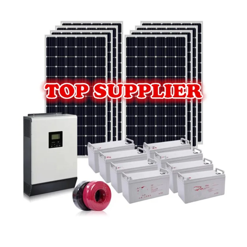 Nacyc 5 kw off grid solar power system with Battery and Inverter for Solar Home Complete System with Electricity Power C2