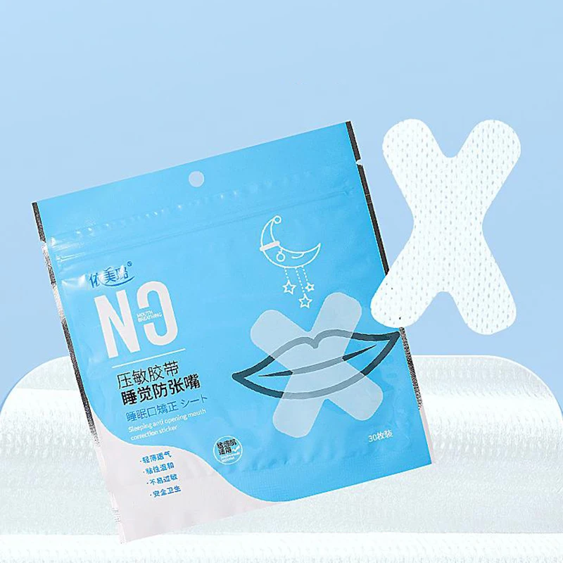 30PCS Mouth Correction Stickers Anti-Snoring Stickers For Children Night Sleep Lip Nose Breathing Improving Patch