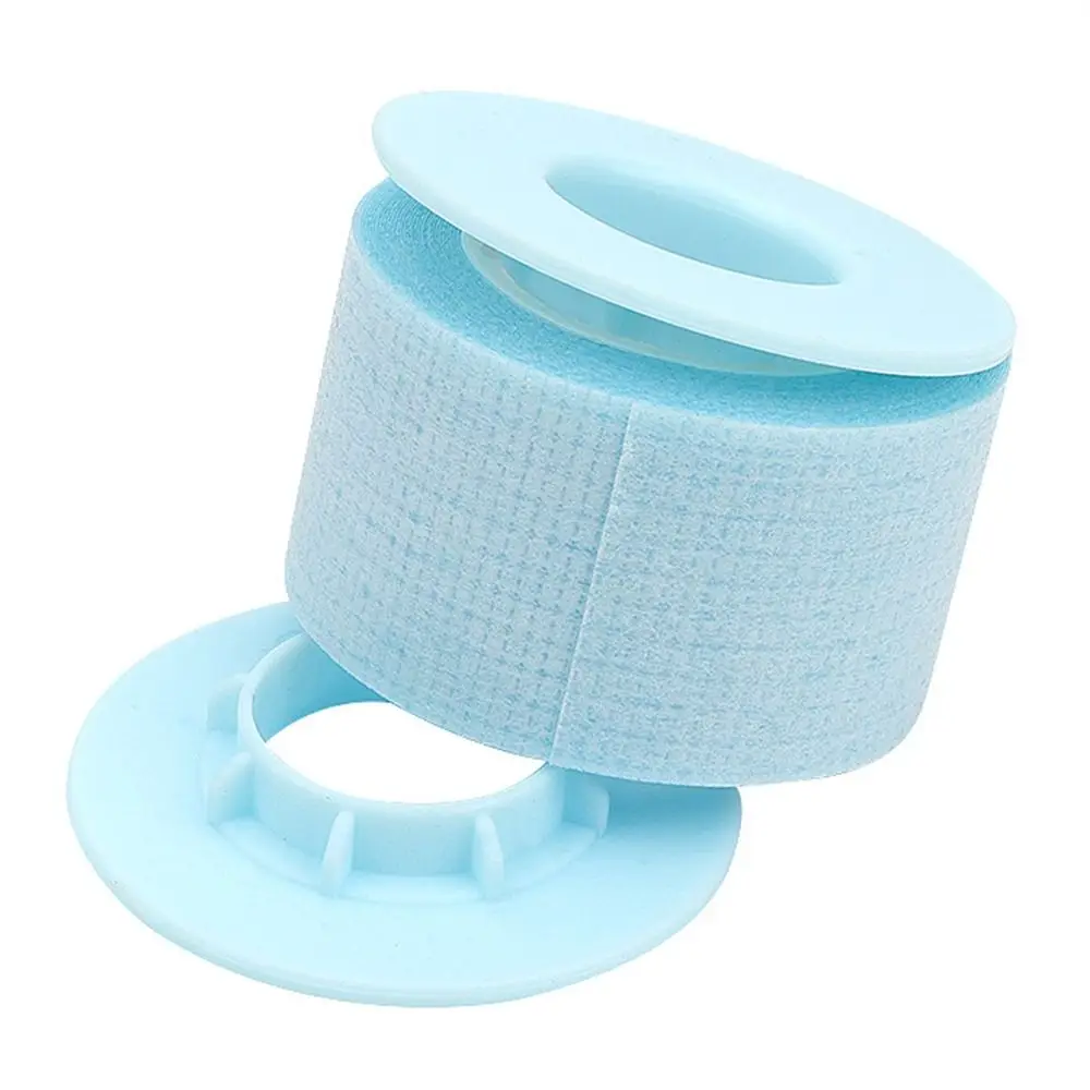 2 Rolls Silicone Gel Eyelash Extension Tape Pain-Free Removal Non-woven Eyelash Tapes Gentle Breathable Under Eye Pads tool