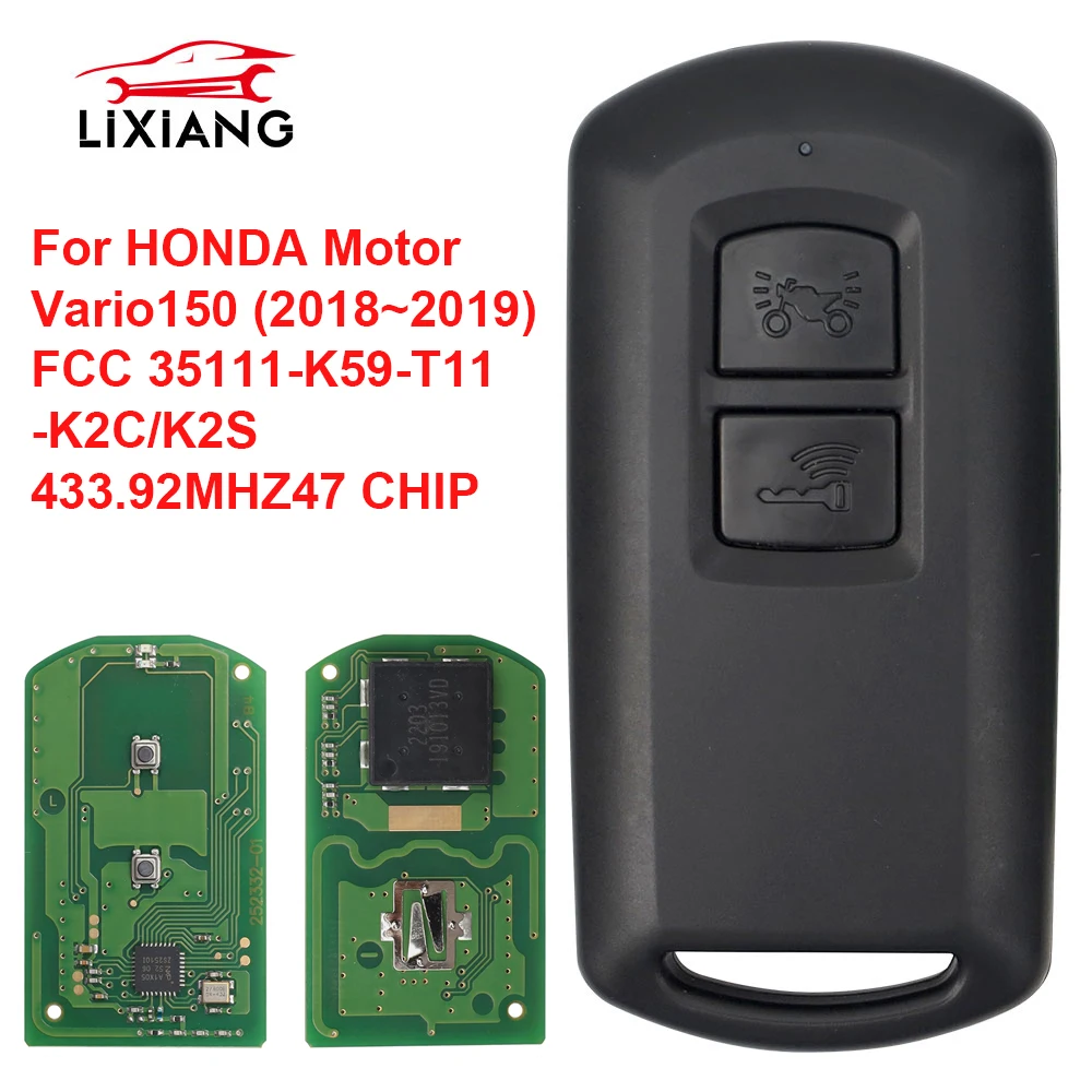 

LIXIANG MK0027 OEM For HONDA Motor FCC K1F K66 K2F K59 K2C K2S K12 Keyless Smart Key 433.92MHZ 47 CHIP With Package