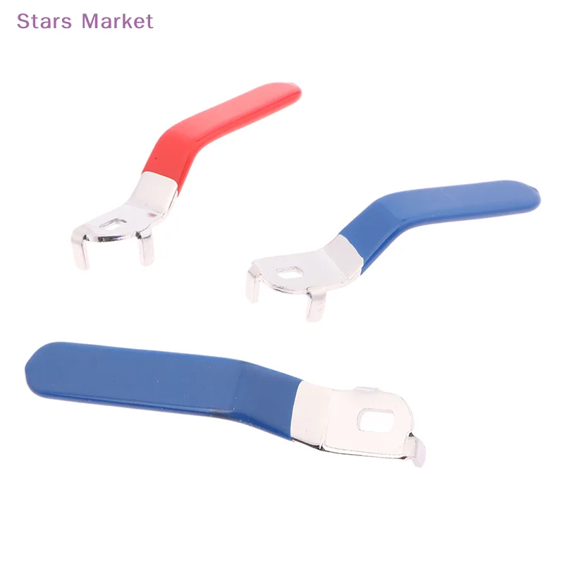 New New 1pcs Valve Handle Lever Handle Iron Chrome Plated Replacement Quarter Turn With Plastic Grip Blue For DN20 Ball Valve