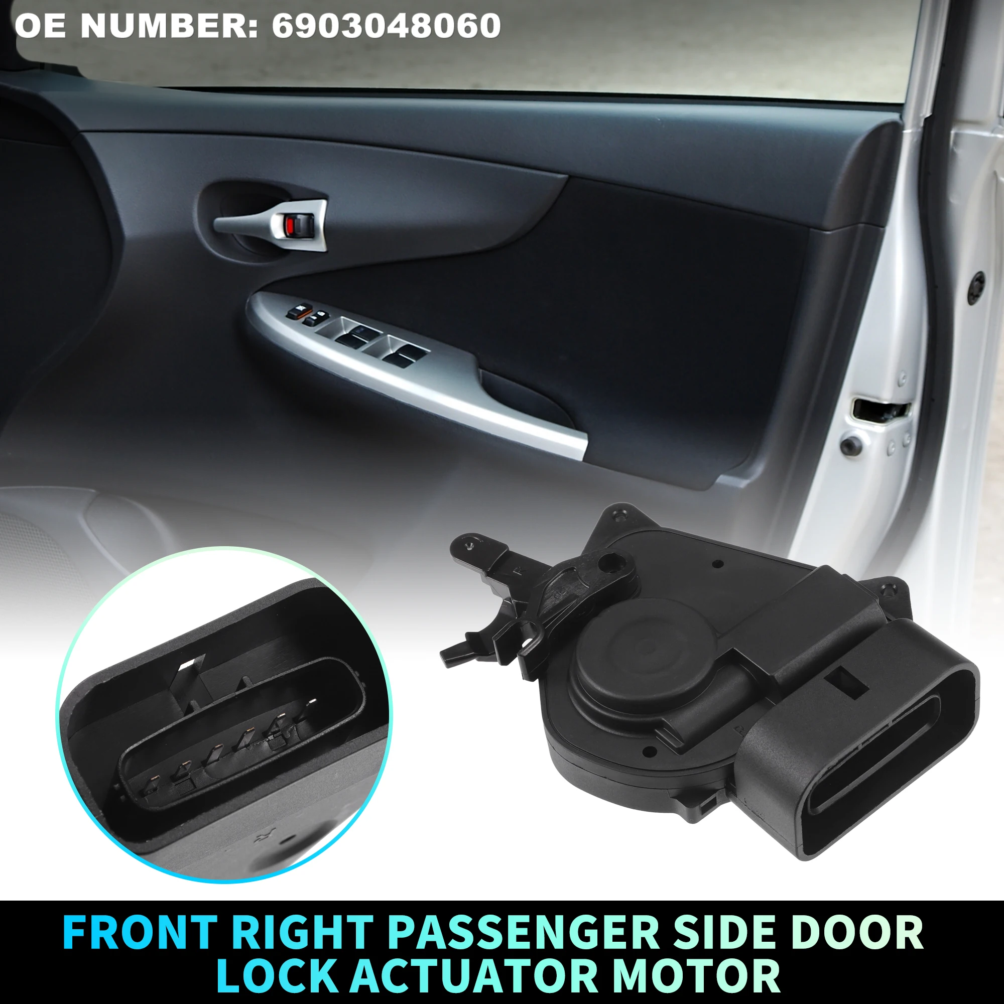 

Uxcell Front Right Door Lock Actuator Motor for Toyota Highlander 01-07 No.6903048060