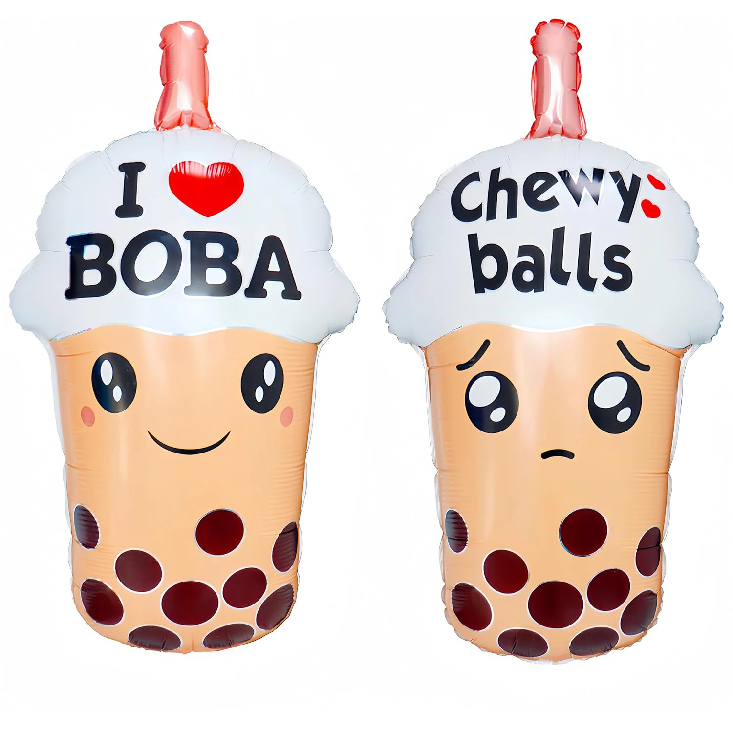 2 Pcs Boba Bubble Tea Balloons Bubble Tea Party DecorationsBoba Party Table Dinner Decorations