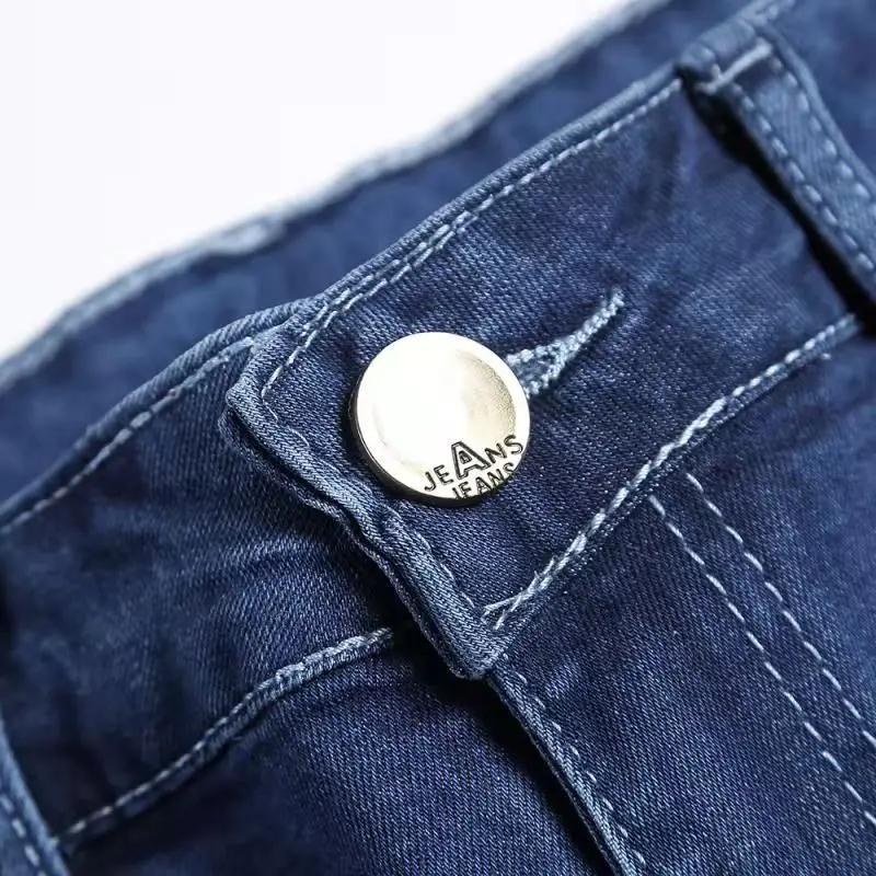 2022 New Fashion ripped Men's Jeans Pants Hole Blue Color casual skinny Clothing For Men Trousers