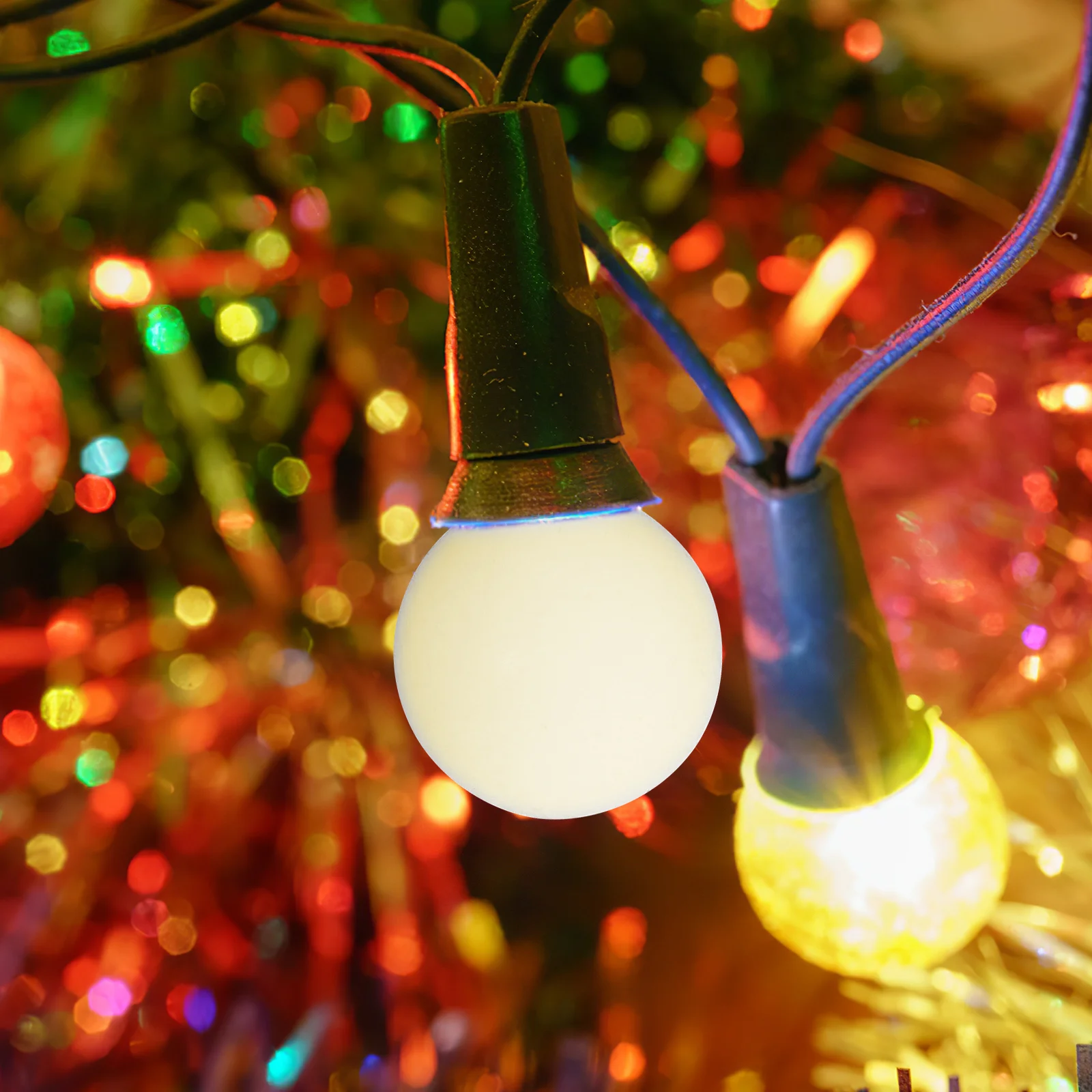 

100Pcs Replacement Globe Lampshade 1.9cm Frosted Ball Cover for LED String Lights Decorative Light Fixture Shades Easy DIY