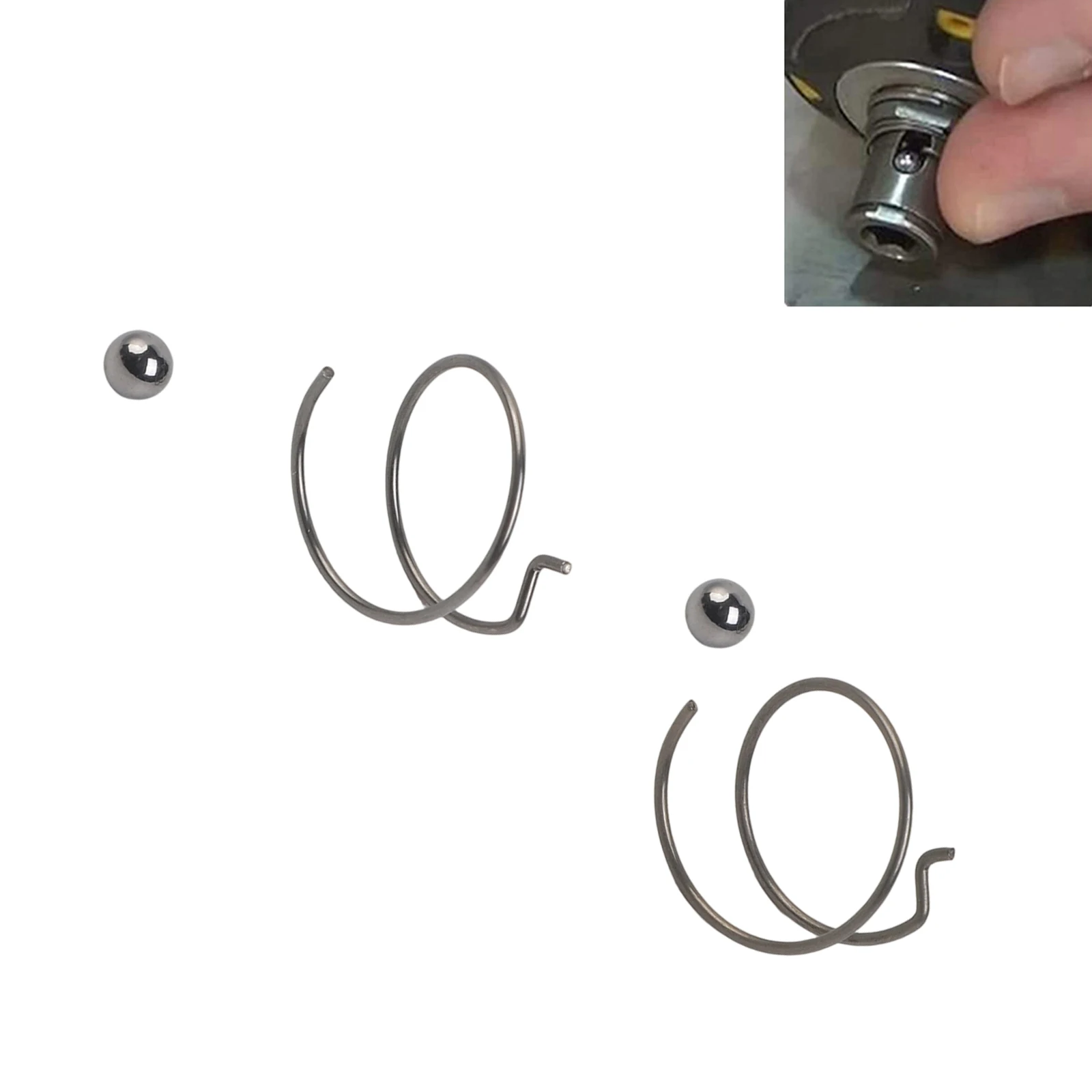 Replacement Driver Chuck Repair Springs and Steel Balls N078434 N089668 Compatible with DCF885 DCF886 DCF887 Bit Holder Parts