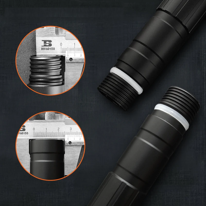 Multifunctionele wandelstok Man Outdoor Camping Klimmen Bergwandelen Tactische opvouwbare trekkingstok