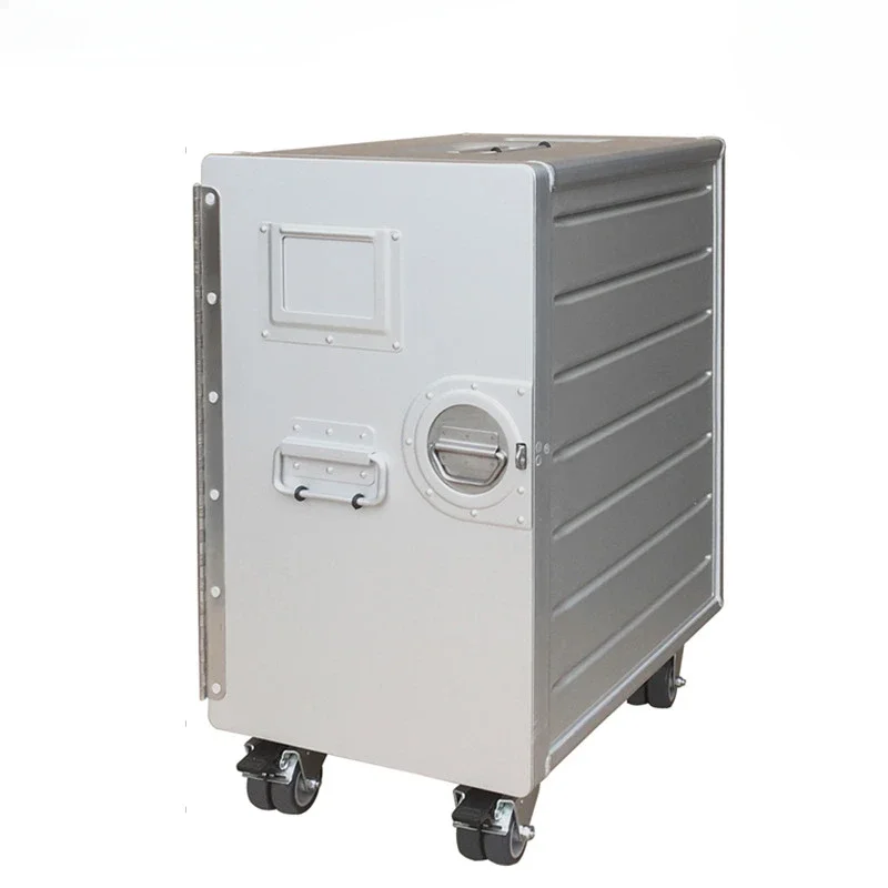 Aviation Aircraft Flight Airplane Airline Foods Aluminum Box Cart,Large Size，With Wheels