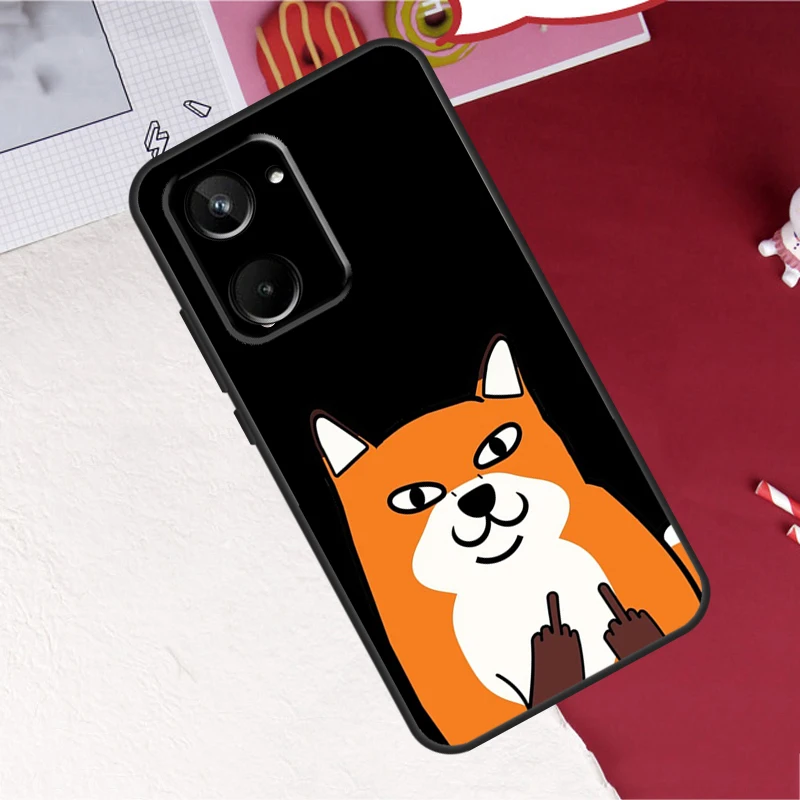 أنيمي مضحك الثعلب ل Realme 8 9 10 برو زائد 9i C11 C15 C30 C31 C35 C21Y C25 GT Neo 5 3 2 2T 3t ماستر