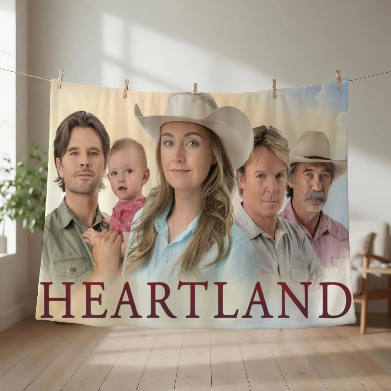 HEARTLAND ~SHOW Throw Blanket couch cozy soft plush fuzzy picnic outdoor blanket
