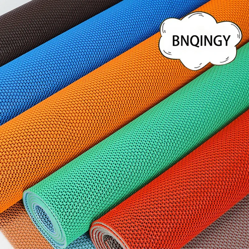 

Dual Color PVC Floor Mat for Bathroom Waterproof Mat Hollowed Out Toilet Commercial Swimming Foot Mat Anti Slip Drainage Mat