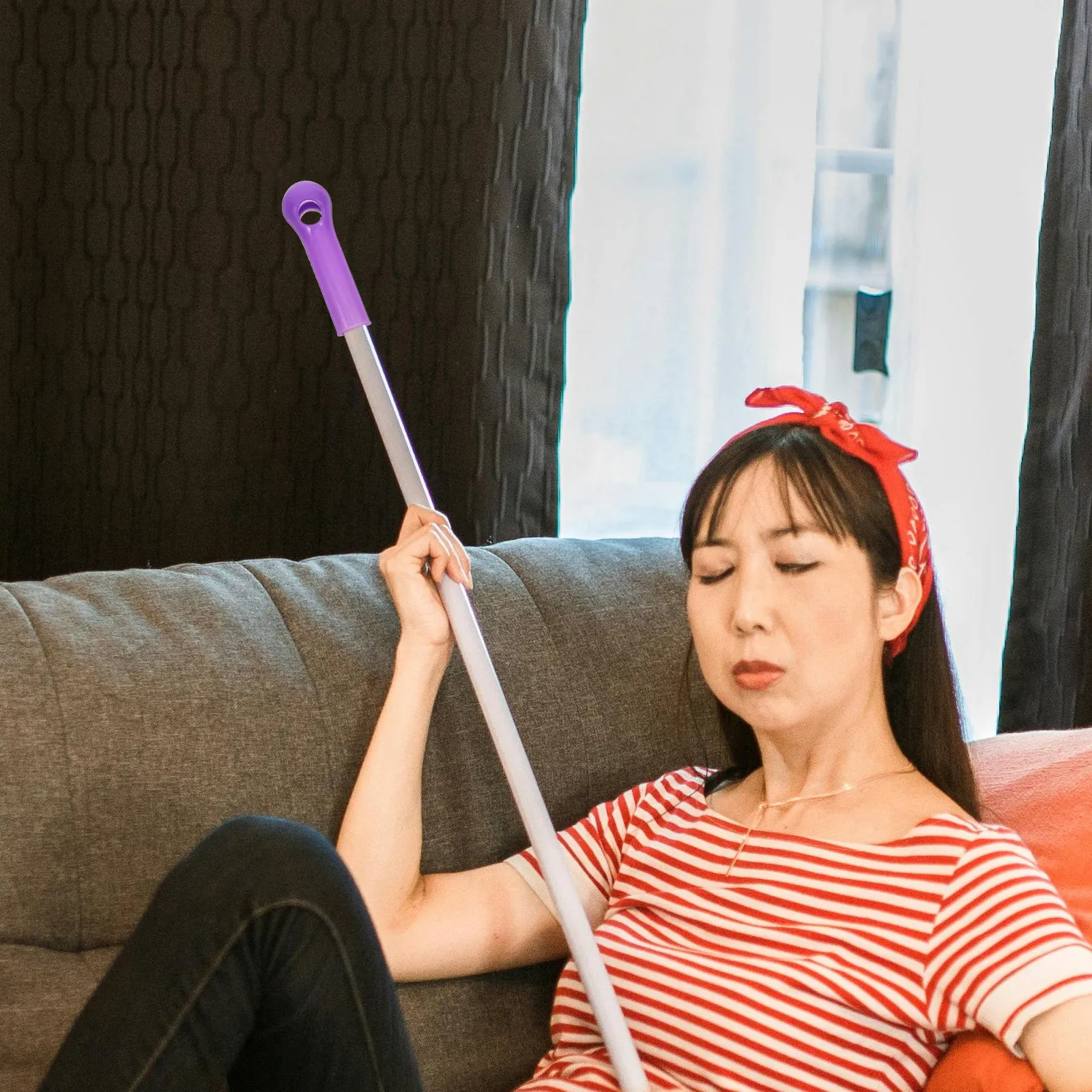 4Pcs Broom Handle Extender Replacement Sleeve Mop Rod Grip Protector Comfortable Grip for Reaching High Surfaces Cleaning Tools