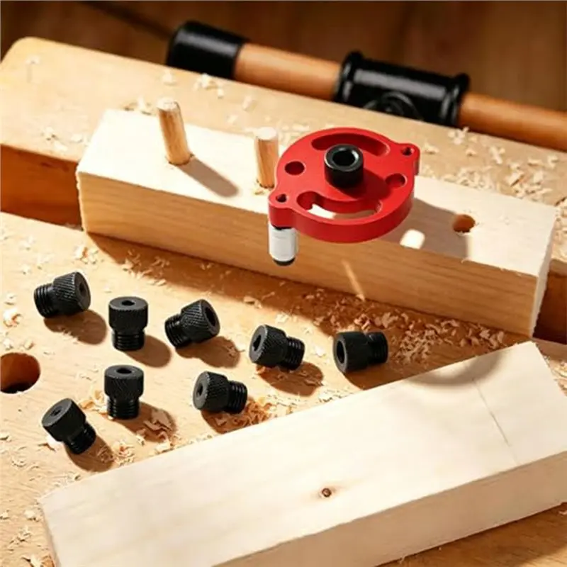 Best-Dowel Drill, Adjustable Self Centering Doweling Jig Kit Including 2/3/4/5/6/7/8/9/10 Mm Drill Bushes& 6/8/10 Mm Doweling Ji