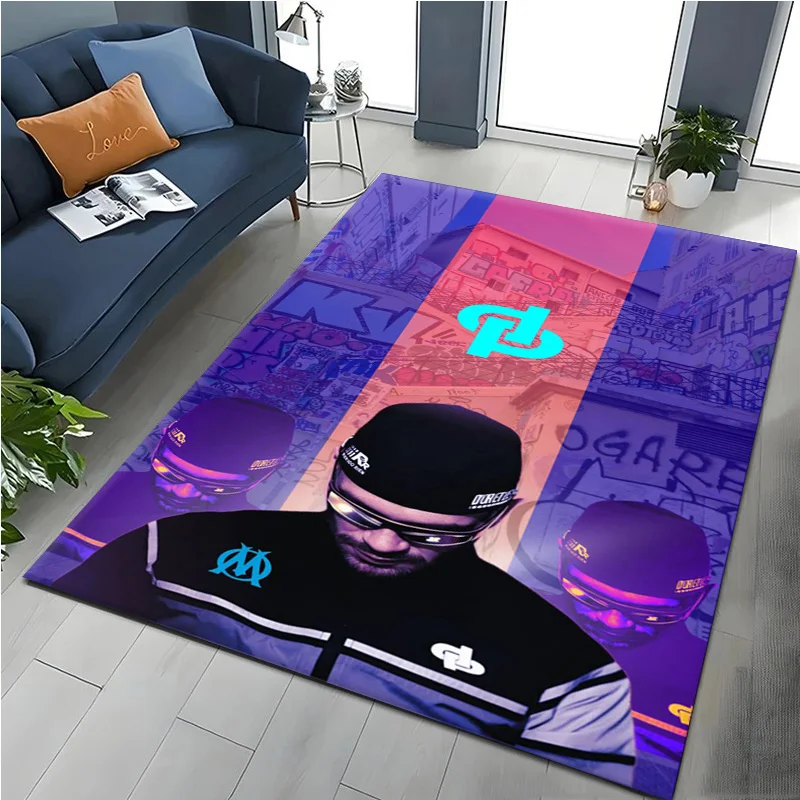 J-Jul Rapper Music Album Cover Carpet Rug for Bedroom Living Room Decor Sofa Home Kids Game Area Rug Non-slip Floor Mat