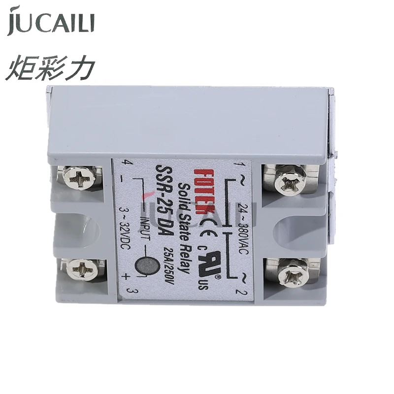 Jucaili 2PCS 대형 포맷 프린터 crystaljet 솔벤트 프린터 릴레이 (ssr-10DA/25DA/30DA/40DA)