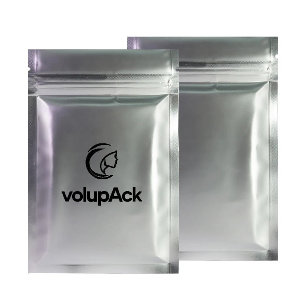 

Custom Printed Ziplock Bags, Matte Color Smell Proof Heat Seal Candies Snack Pouches, Aluminum Foil Flat Mylar Storage Bag