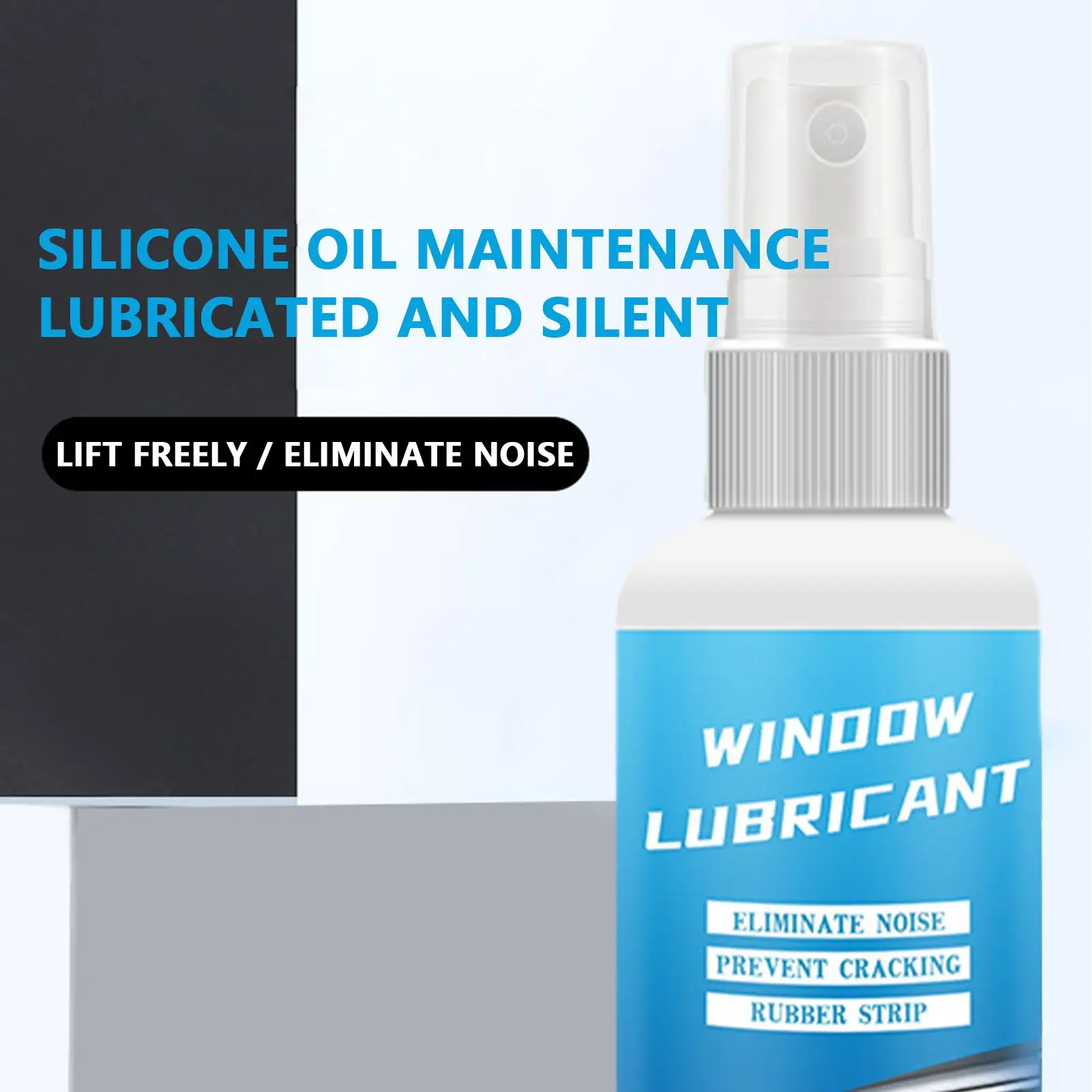 100ml Car Silicone Spray Lubricant Multi Surface Rubber Door Strip Softening Lubricant Vehicle Prevent Adhesion Lubricant