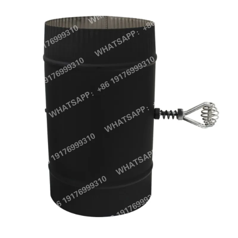 1pcs Stainless steel Stove Pipe with Damper air duct check valve for wood stove chimney damper flue Air volume regulating Valve