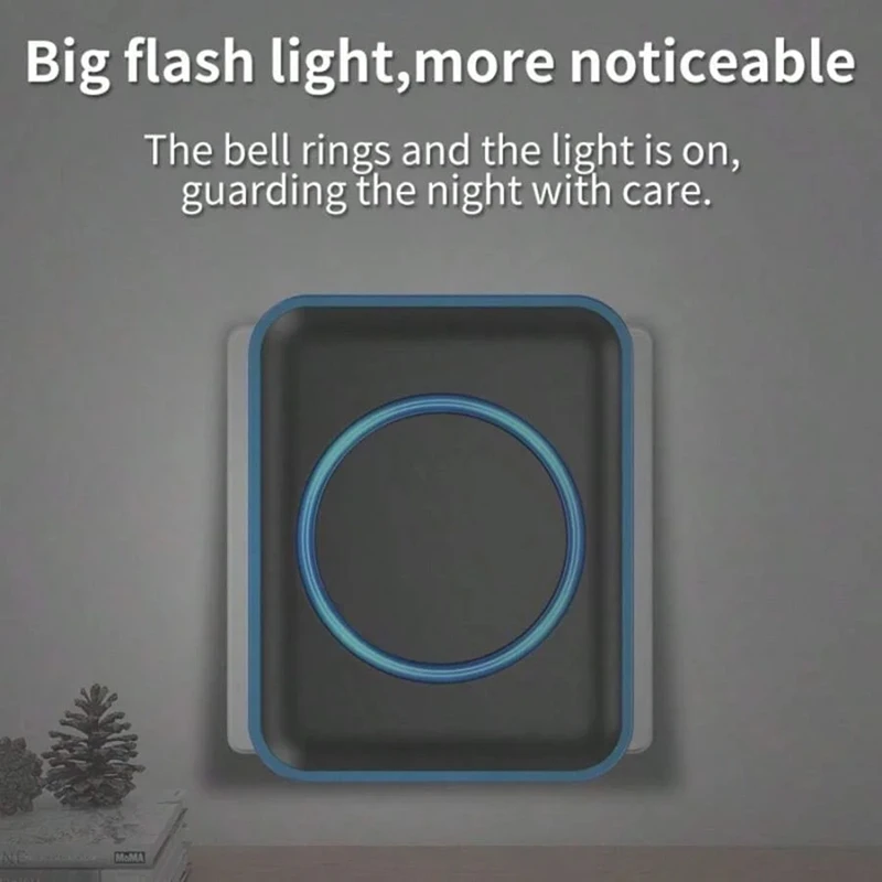 Campanello senza fili 300 metri Vecchia chiamata Self-Service Telecomando elettrico Campanello Telecomando SPINA UE impermeabile