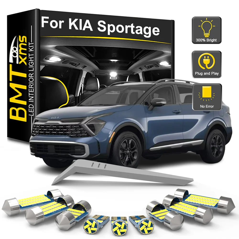 

BMTxms Canbus For KIA Sportage 1 2 3 4 5 1994-2022 2023 2024 LED Interior Light Bulb License Plate Lamp Indoor Car Accessories