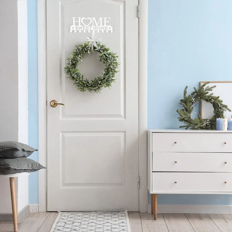 Iron Key Hanger Wall Decorative Key Rack Organizer Keychain Holder For Entryway Doorway Hallway Garage Black Easy Install