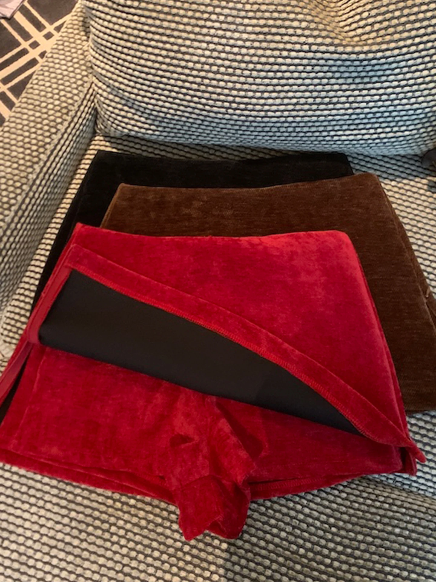 Pure Desire Sexy Samt Wrap Body f Rock Frauen Winter Cisas Aosphere Anti Exposition Rock Hosen A-Line ort Rock