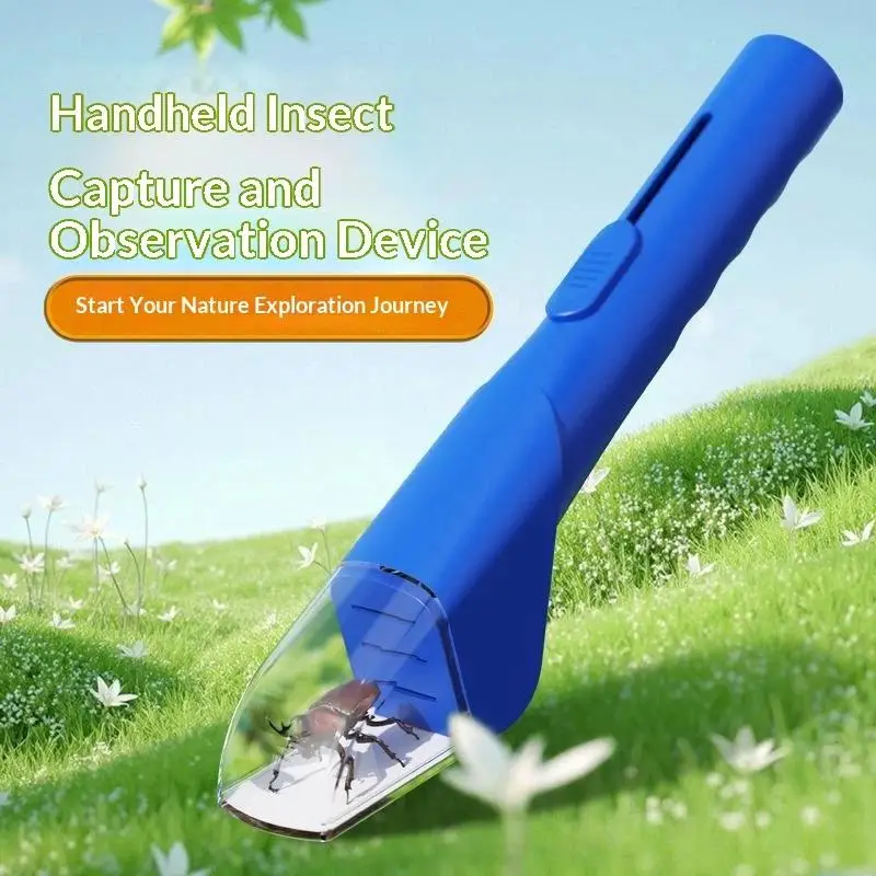 Portable Handheld Insect Catcher Non-Toxic Transparent Viewer Safe Kids Science Kit for Neighborhood Bug Study