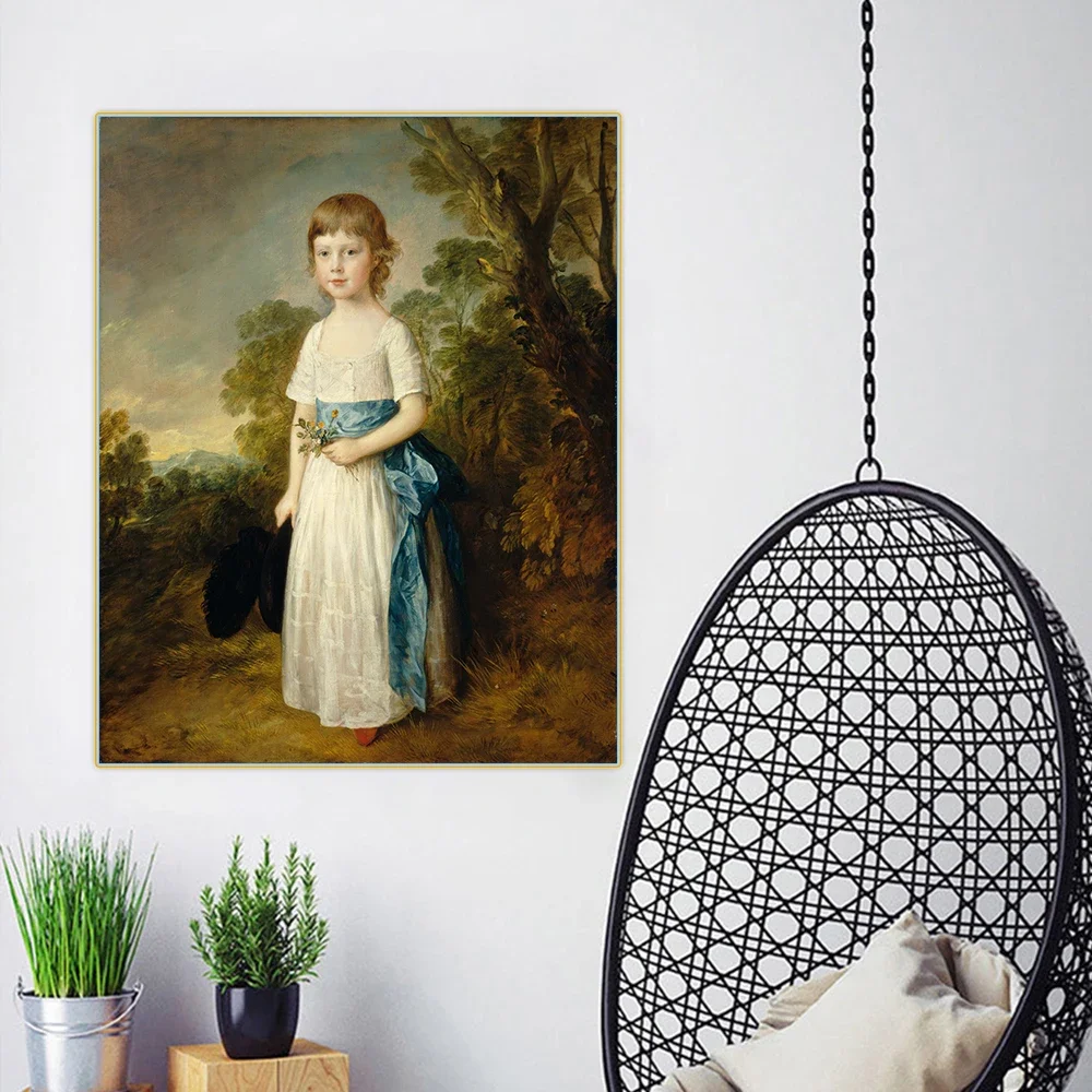 Citon Thomas Gainsborough《Master John Heathcote》Canvas Art Oil Painting Artwork Poster Picture Wall decor Home Decoration