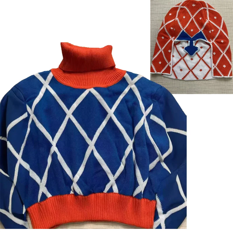 Bizarre Adventure  Guido Mista Sweater Cosplay Golden Wind Costume Halloween Party Men Clothes Outfit