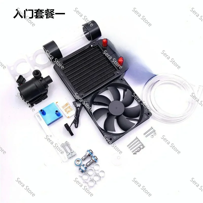 Water Cooling System, Water Cooling Sleeve DIY Computer Water Cooling Set CPU Graphics Card