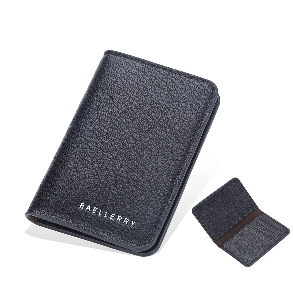 

Men's Thin Lychee skin pattern Card Wallet - Korean Style Multi-Function Business Credit ID Card Holder Organizer 지갑