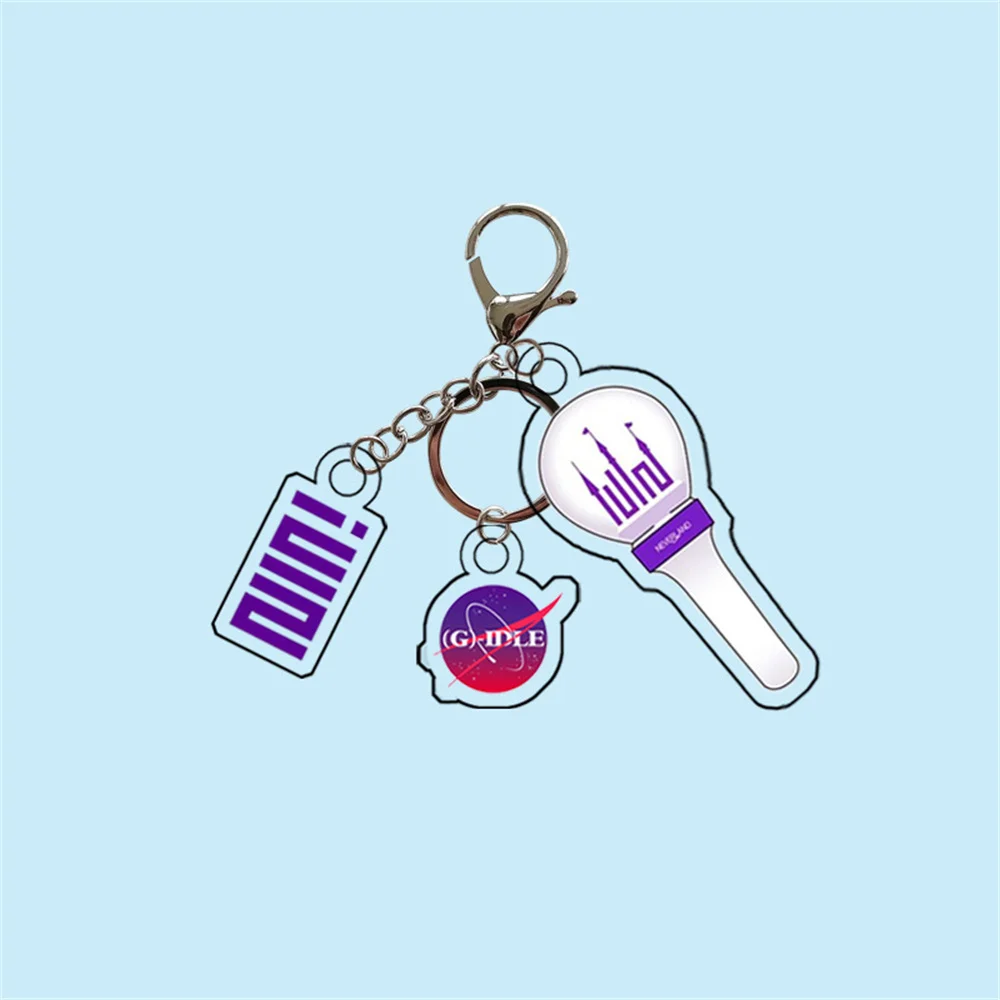 Kpop (G)I-DLE MARK Keychain Pendant YUQI Miyeon Minnie Keyring RENJUN Jeno JAEMIN HAECHAN Bag Phone Accessorie Collection Gift