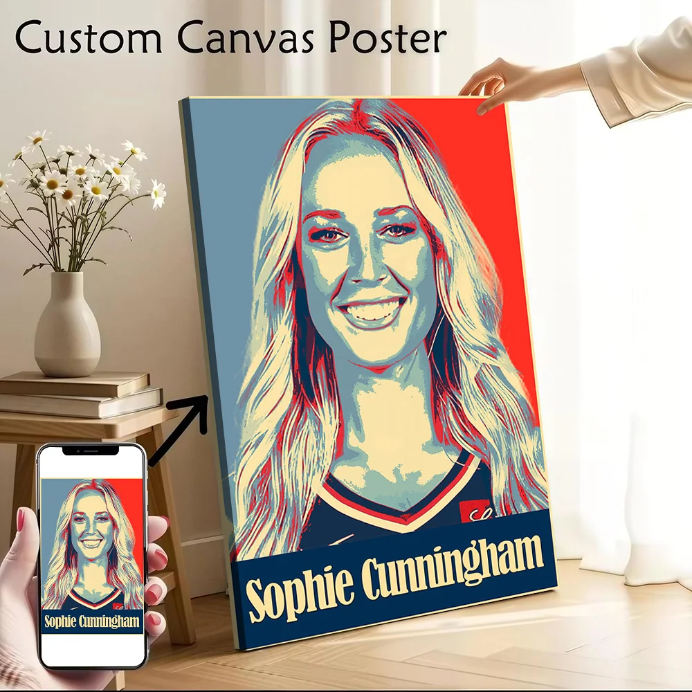 Sophie Cunningham Pop Art Printed Canvas Wall Art Customizable Paintings Poster Perfect Gift for Wand Deko Decor Luxury Bedroom