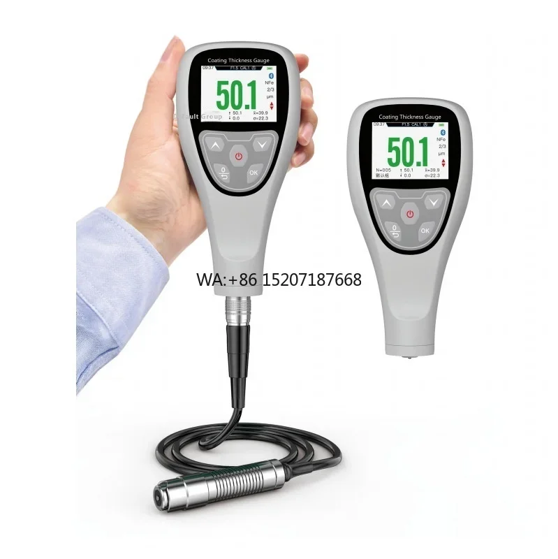 

High-Precision Intelligent Multi-Function Coating Thickness Gauge Variable Angle Rotary Probe Width Measurements Instrument