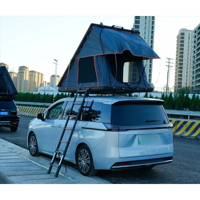 2 Person Lightweight Waterproof Uv Resistant Camping Hard Shell with a Ladder Roof Top Tents for Cars