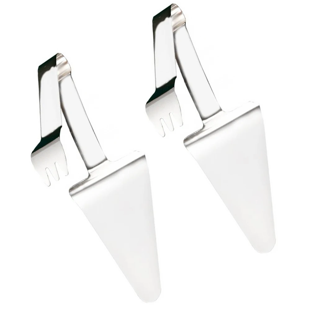 

2pcs Stainless Steel Pizza Shovel Home Kitchen Tool Heat Resistant Handle for Baking Cake Dessert Restaurant Use Spatula Cheese