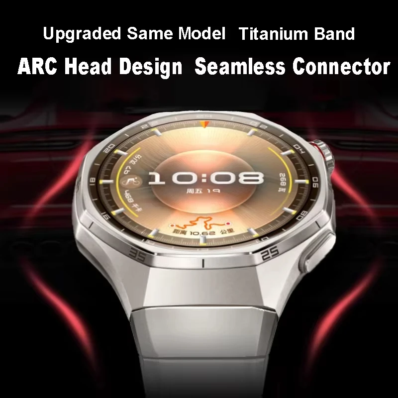 Official 1:1 No Gap Titanium Strap for Huawei Watch GT 6 Pro Luxury Metal Bracelet correa Huawei Watch GT6 Pro Specialized Strap image 5