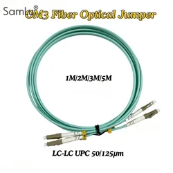 5Pcs/Lot LC-LC Multi-Mode OM3 Cable 2.0/3.0Mm Multimode Duplex LC-UPC Fiber Optical Jumper Patch Cord 1M/2M/3M/5M