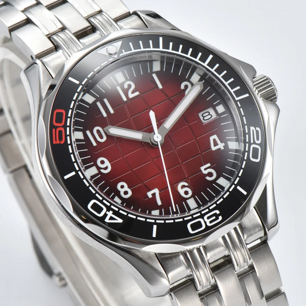 Men\'s Automatic Mechanical Watch 41mm Stainless Steel Waterproof Case Ceramic Bezel Men\'s Fashion Business Watch
