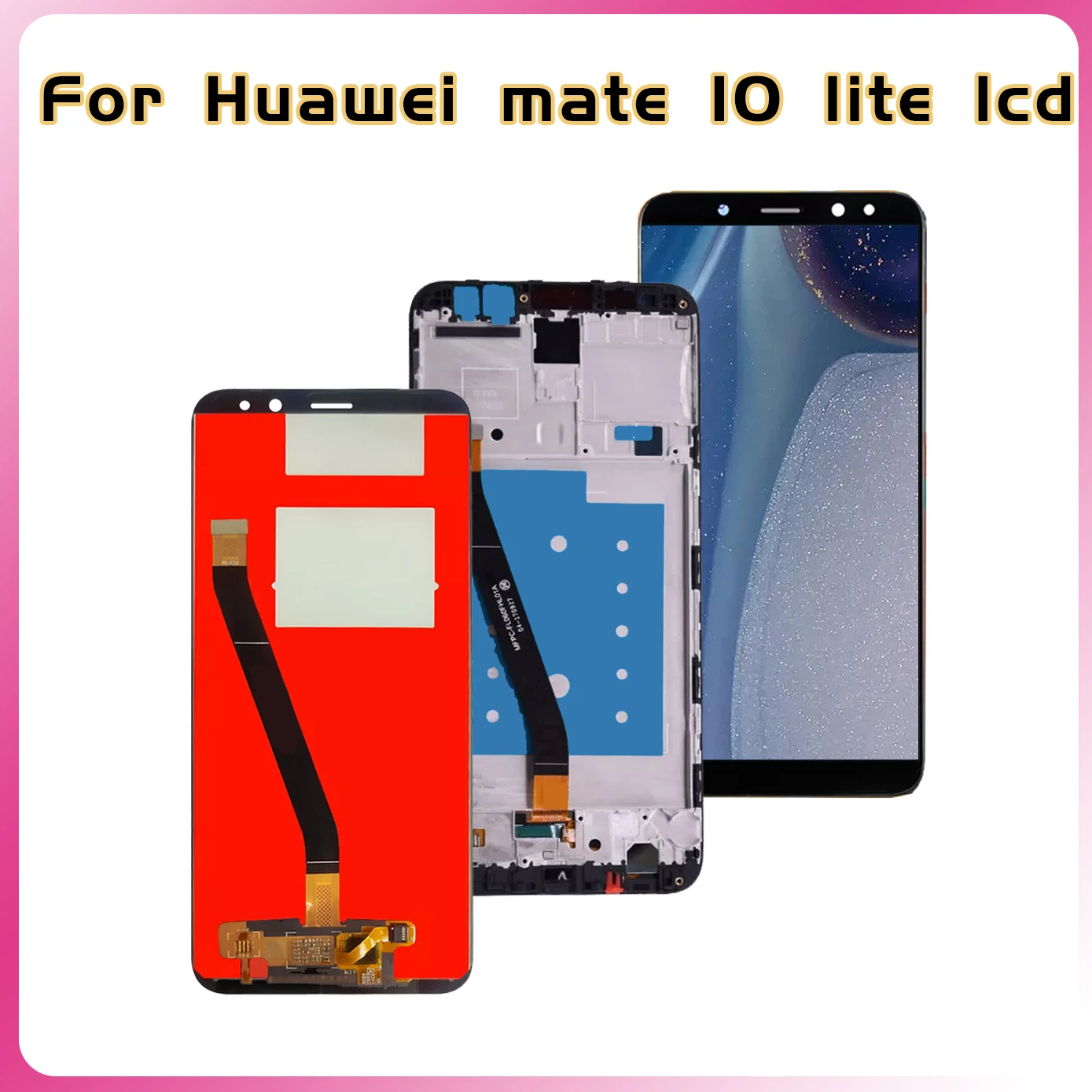 100%Tested Lcd For HUAWEI Nova 2i LCD Touch Screen For HUAWEI Mate 10 Lite LCD Nova 2i Display RNE-L21 No/With Frame Replacement