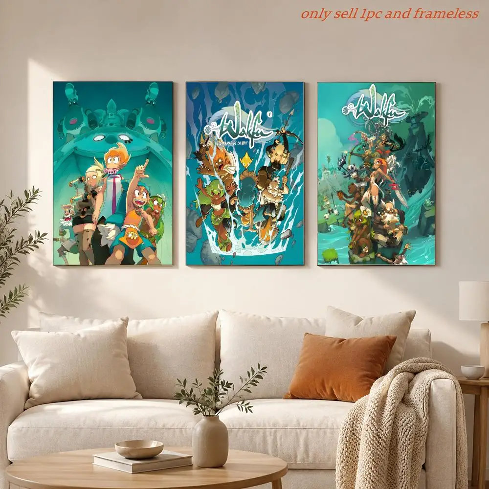 Anime W-Wakfu The Animated Series Poster HD Anime Hot Theme Singer/OST/Movie-Waterproof Self-Stick Home Decor