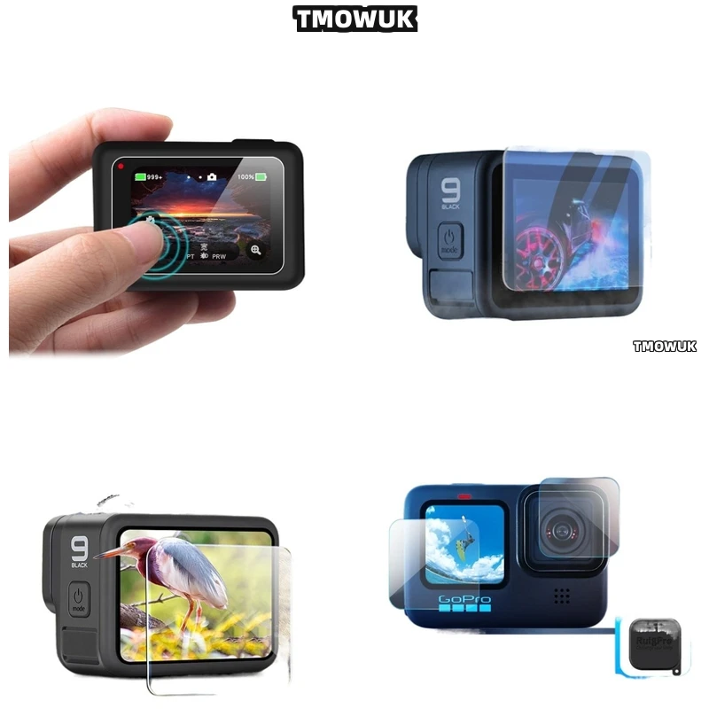

For GoPro Hero12 11 10 9 HD 9H Tempered Glass Lens Protector Anti-Scratch Screen Guard Front Back Cover