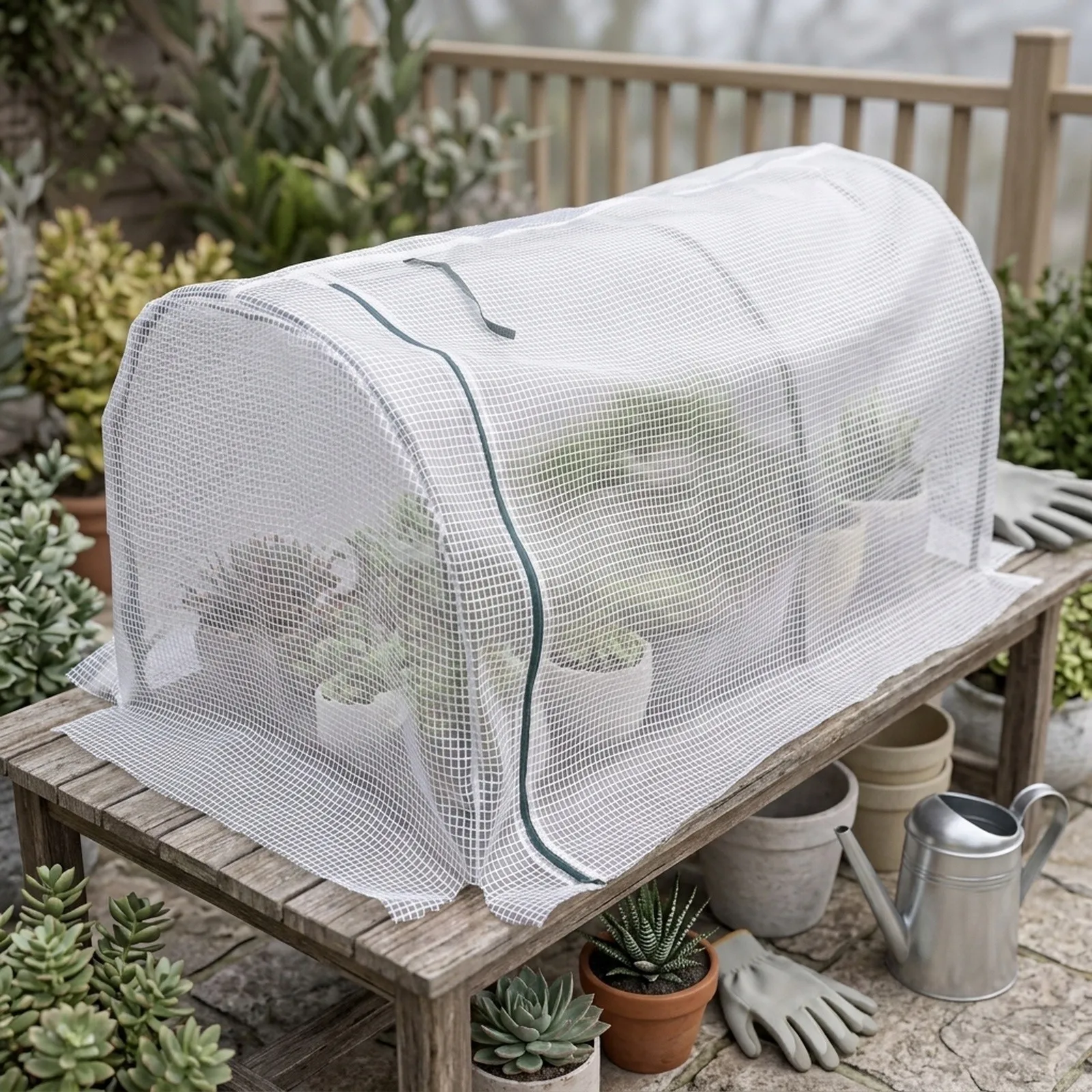 Tunnel-type Greenhouses Warm Cold-proof for succulent Greenhouse Covers Outdoor Living Garden Structures Shade Greenhouses