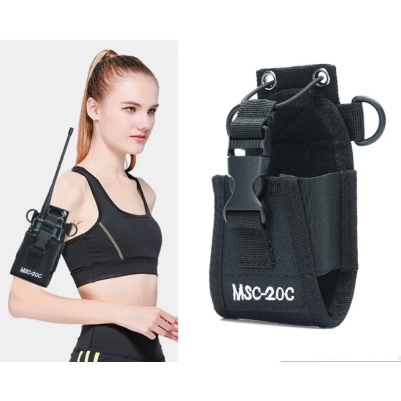 Baofeng MSC-20C Nylon Multifunction Universal Radio Pouch Bag Holster Carry Case for UV-5R UV-82 Motorola Yaesu Walkie Talkie