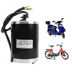 48V 1000W Electric Bicycle Motor, 3000RPM, 26.7A, DIY High Speed DC Brush Gear Electric Motor for Scooter E‑Bicycle